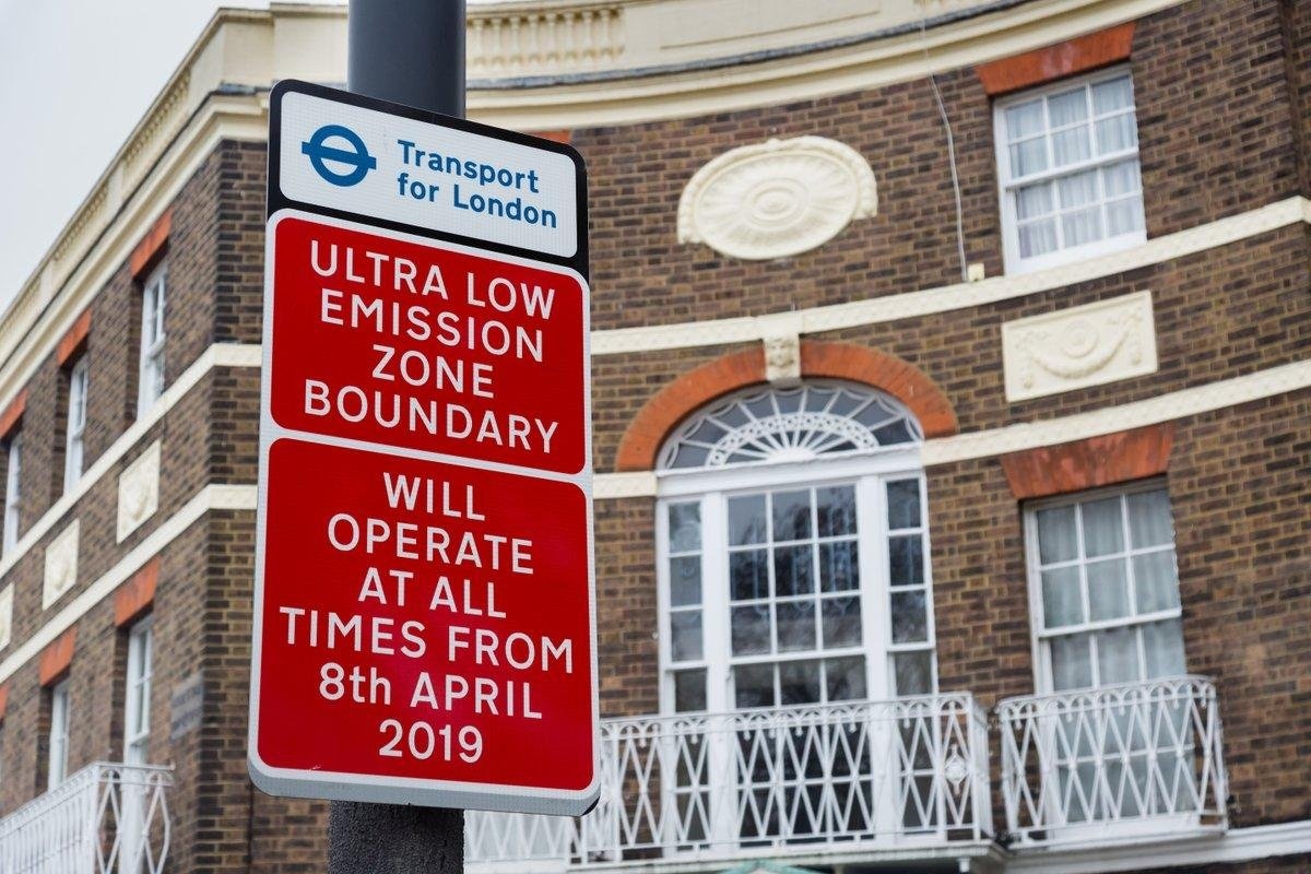 Road signs for Ultra Low Emissions zones