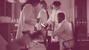 A group of scientists working together