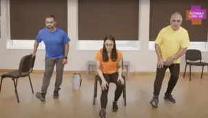 people with lung conditions stretching